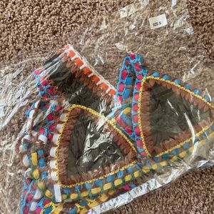 Woven Bikini Never Worn! Size small